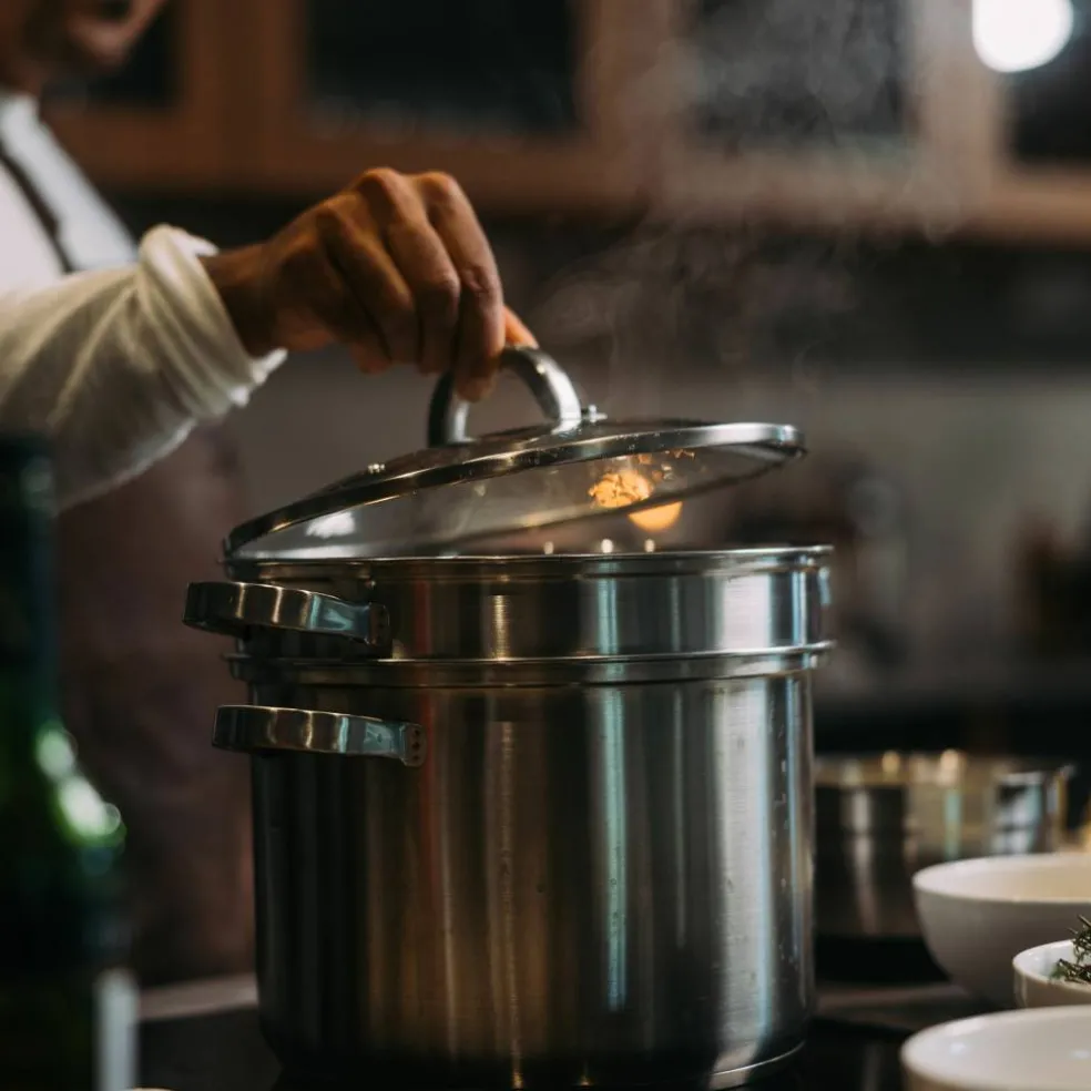 Pastagrytset med ånginsats + durkslag 7,5 liter