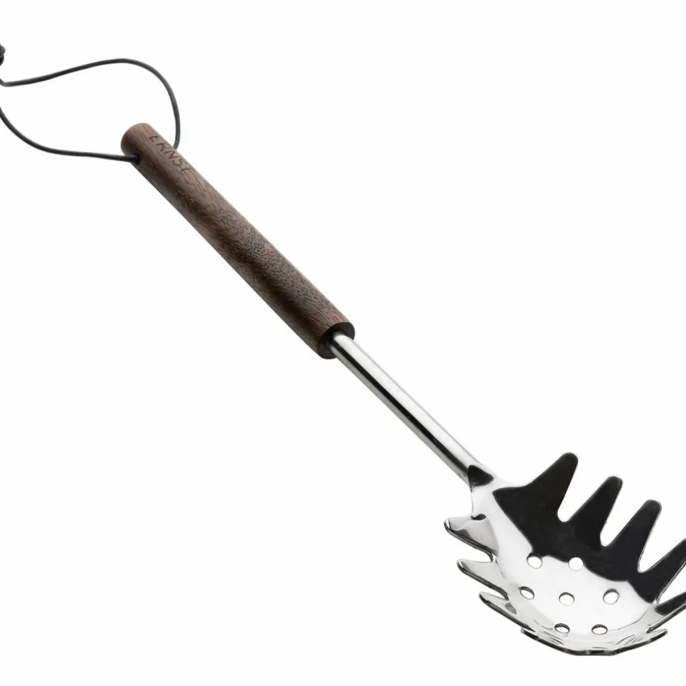Pastaslev metall/mörkt trä