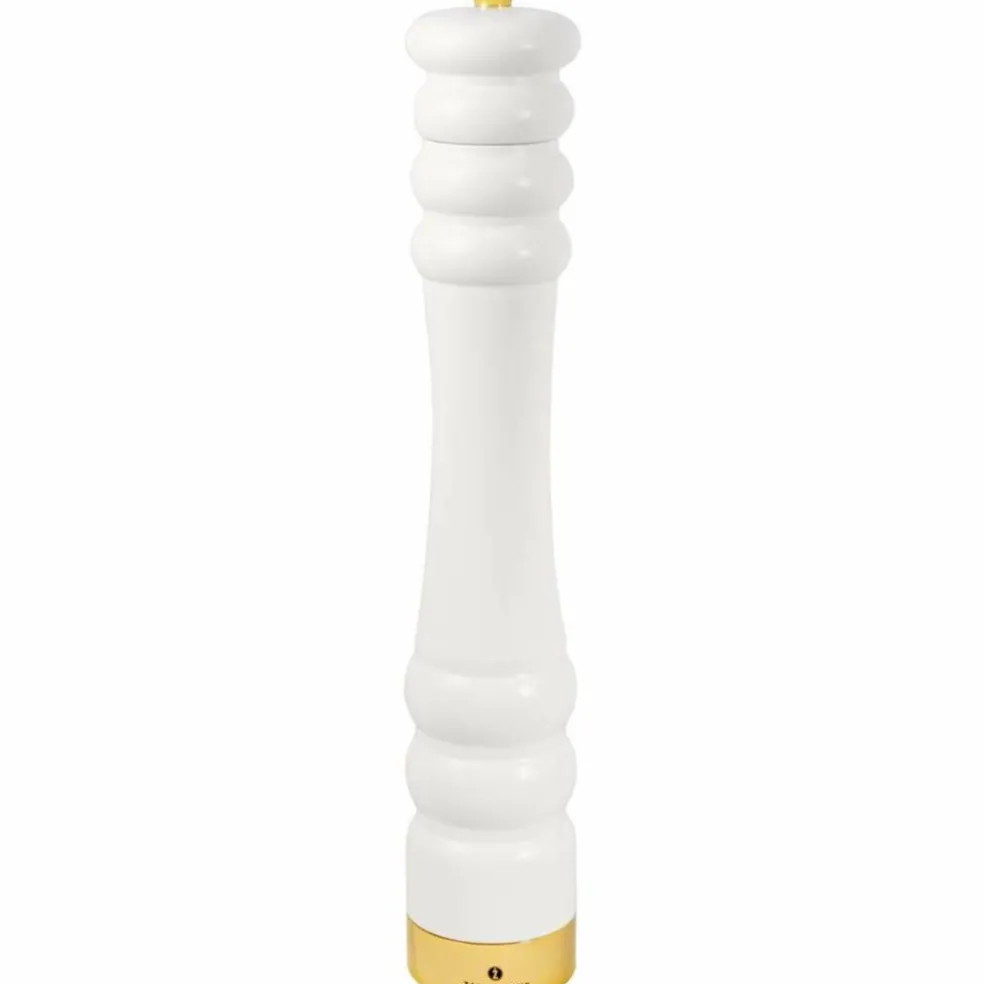 Pepparkvarn Mattvit/Guld 35 cm
