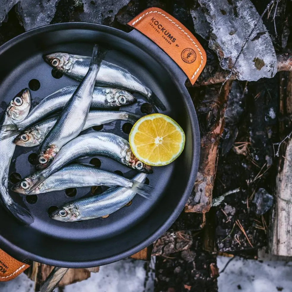 Perforerad grillform, Ø24 cm, kolstål