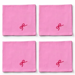 Pink Hearts servett 40x40 cm 4-pack, rosa