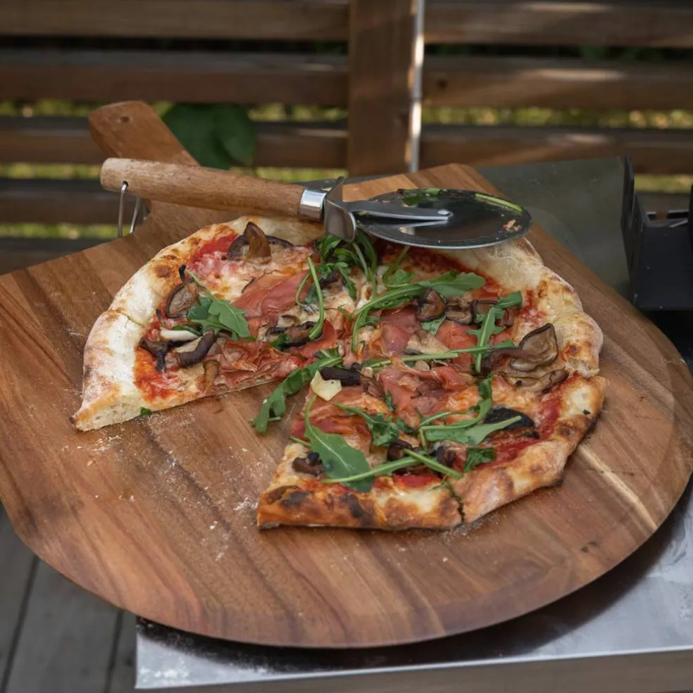 Pizzaspade Akaciaträ