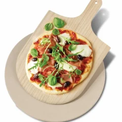 Pizzasten med spade 37,5 cm.