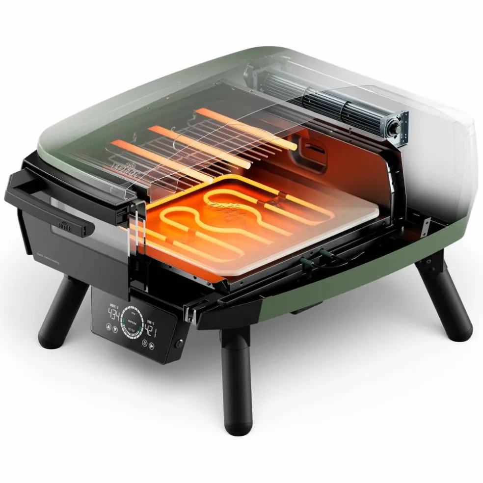 Pizzaugn Elektrisk eGNITE Control 13", grön