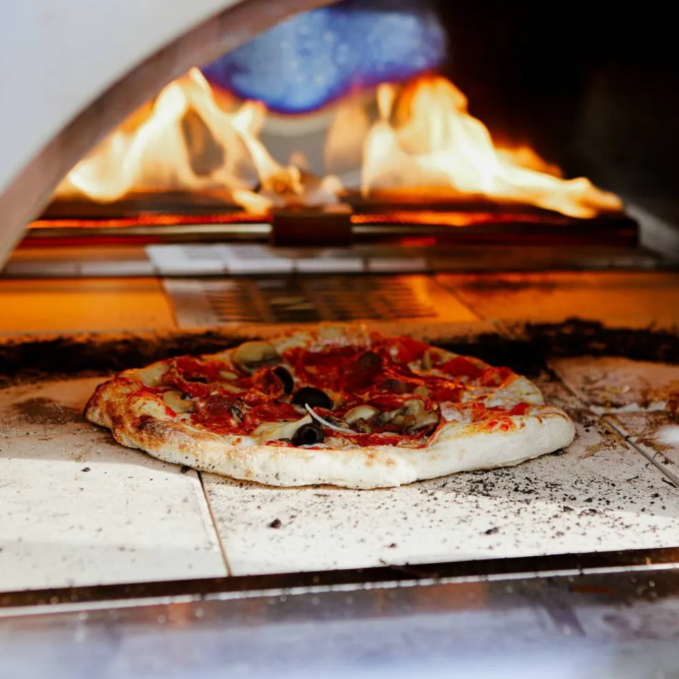 Pizzaugn ved/gas