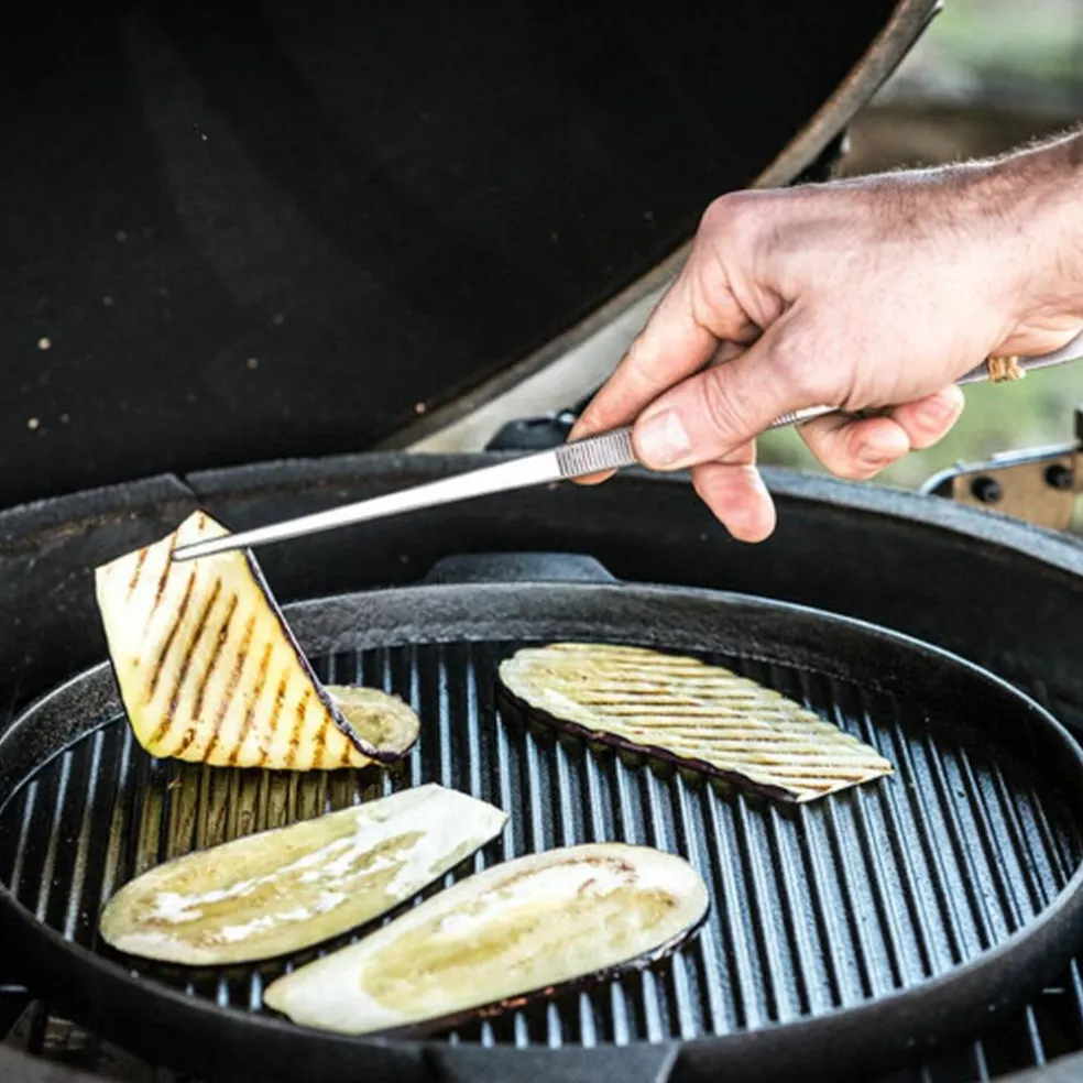 Plancha large, räfflad gjutjärnsplatta