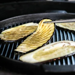 Plancha large, räfflad gjutjärnsplatta