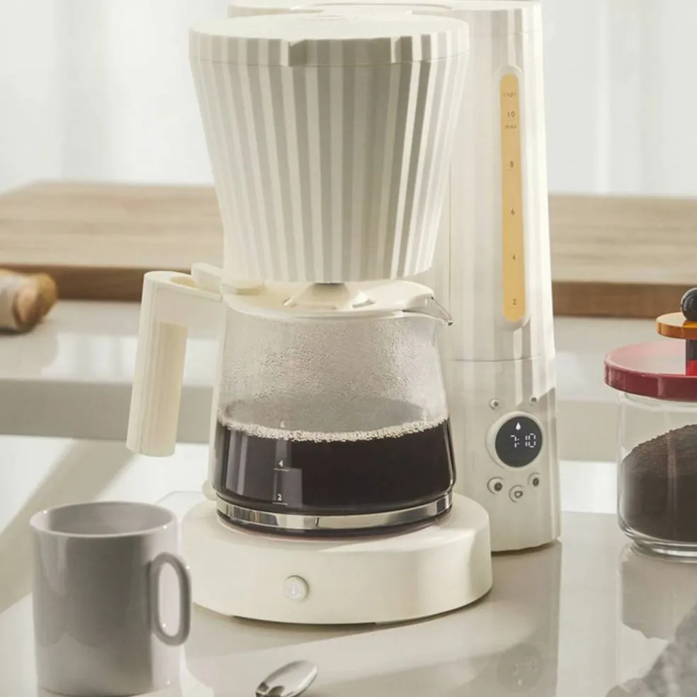 Plissé kaffebryggare, grå