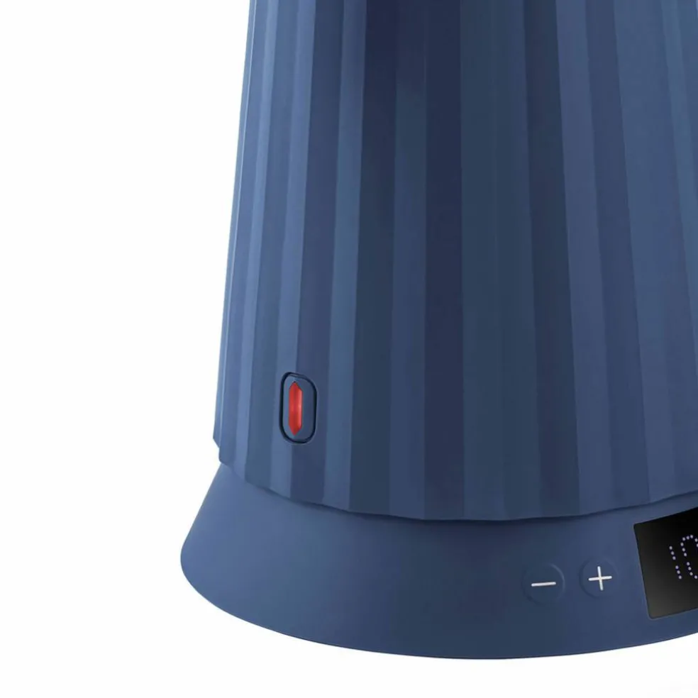 Plissé Vattenkokare med temperaturkontroll 1,7 liter, blå