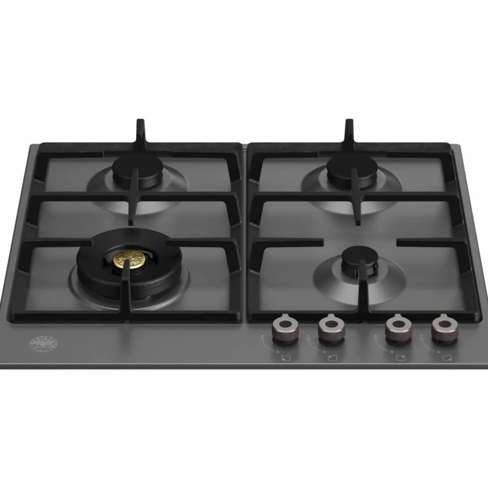 P604LPRONE gasspis 4 bännare, mattsvart 60 cm