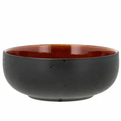 Poke-/ramenskål 18 cm, svart/bärnsten