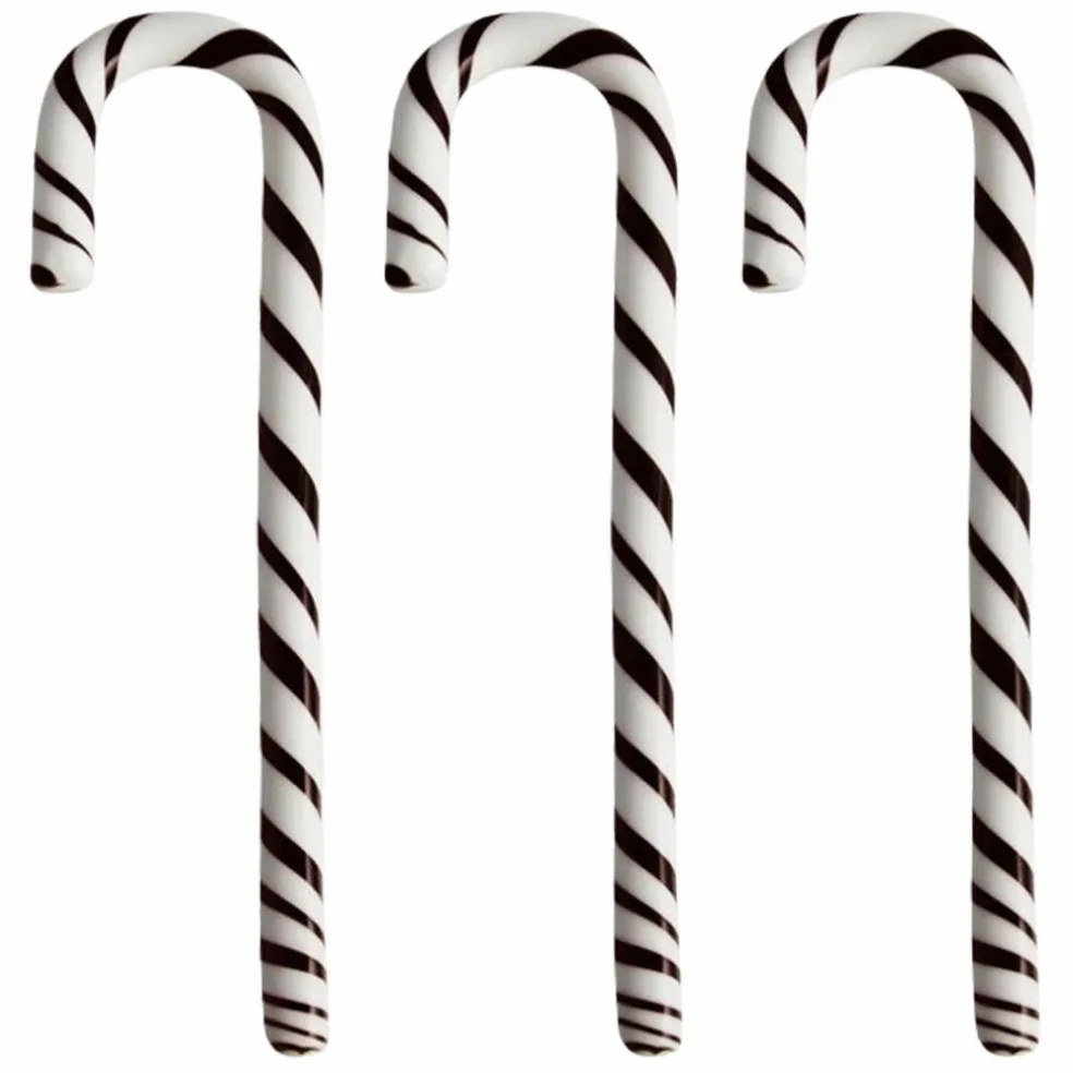 Polkagriskäpp 170 mm 3-pack, vit/röd