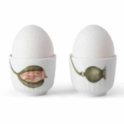 Poppy äggkopp, 2-pack, vit