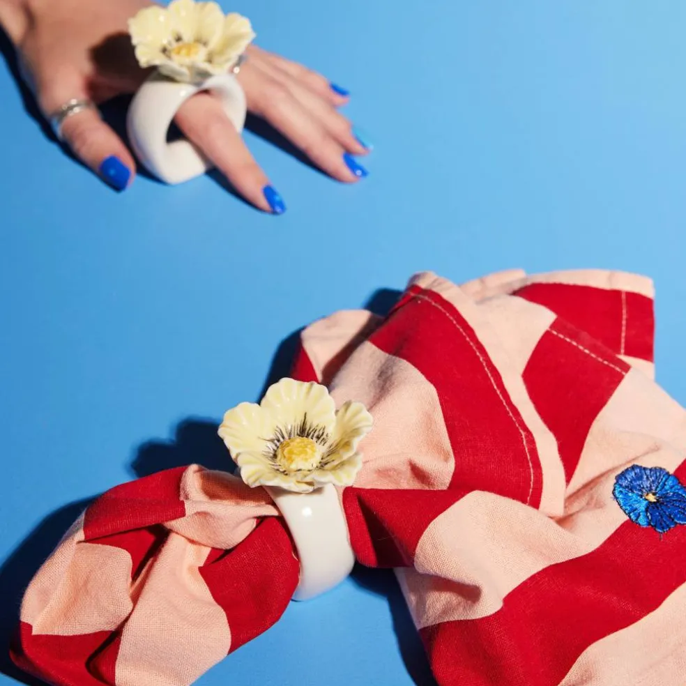 Poppy servettring 2-pack, blå