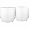 Porcelæn Rhombe Äggkopp H4,5 vit porslin 2 st.