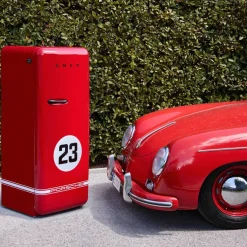 Porsche Limited Edition kylskåp med frysfack FAB28RDP9176, Salzburg Red