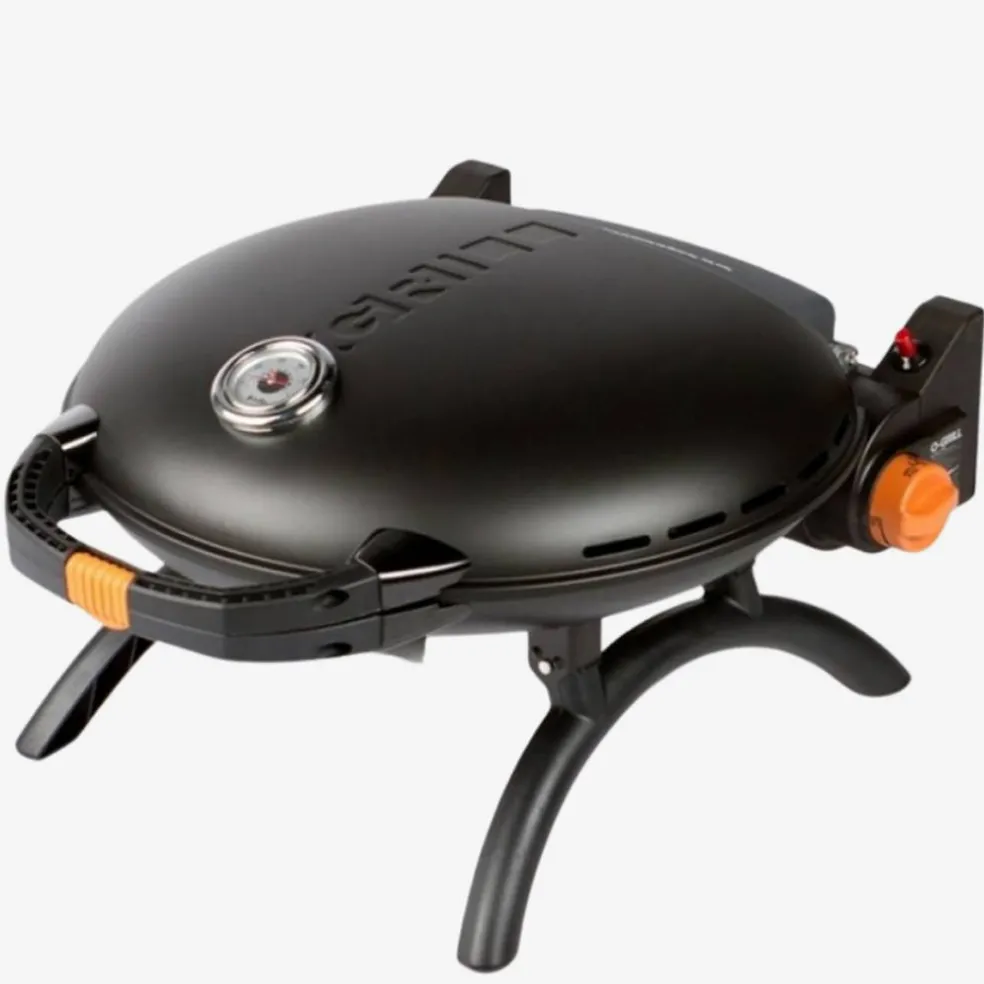 600 portabel gasolgrill, svart