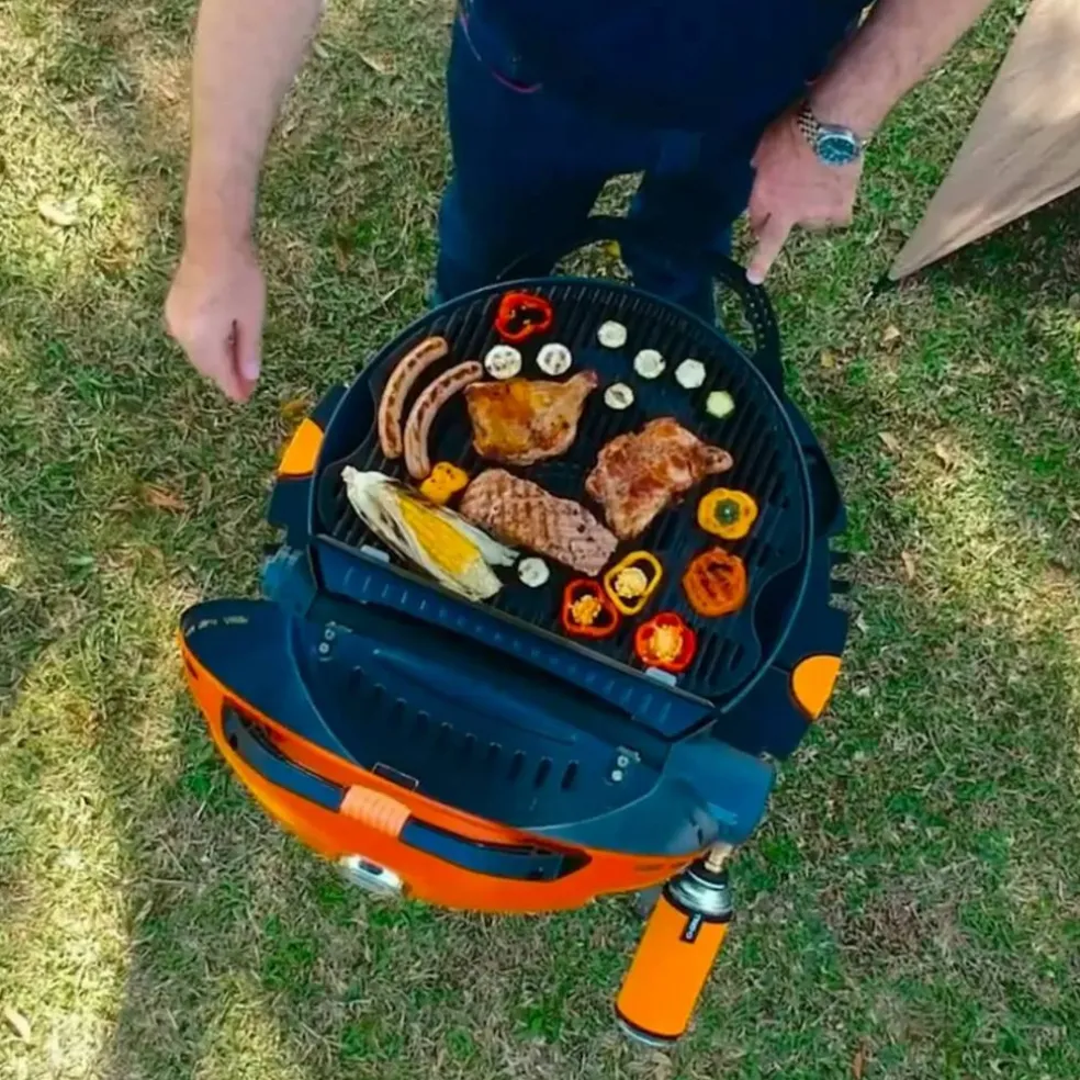 500 portabel gasolgrill, svart