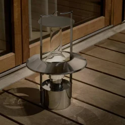 Portabel skeppslampa 43 cm, stål