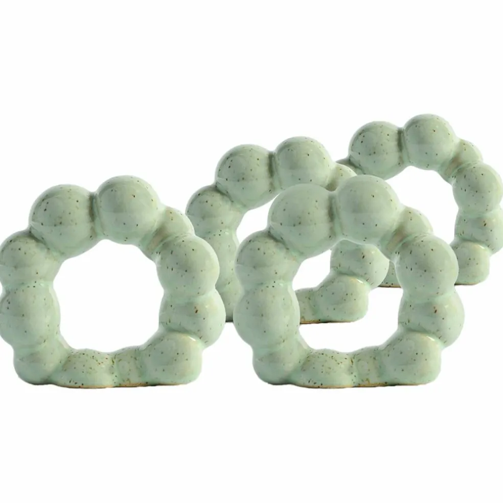 Porto servettring 4-pack, mintgrön