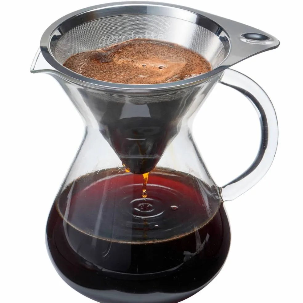 Pour-over-bryggare med mikrofilter