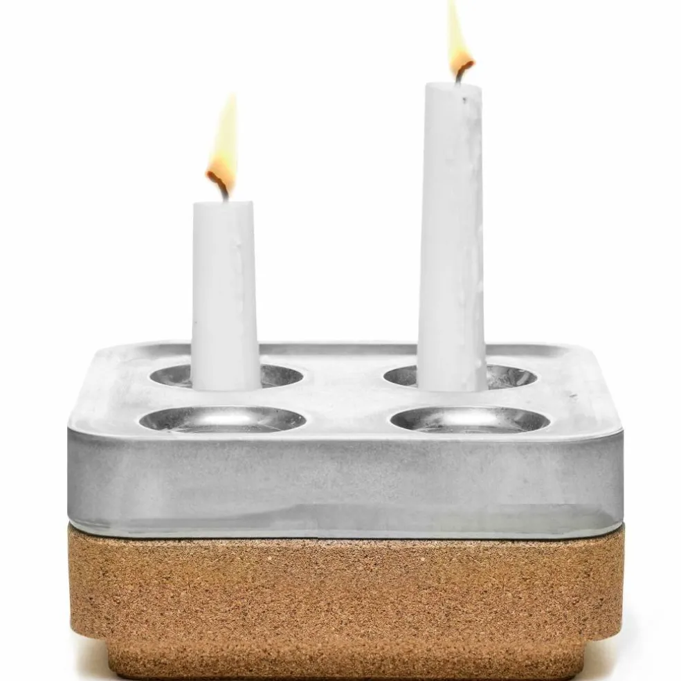 Presentkit, fyran korkskål, polerad svart