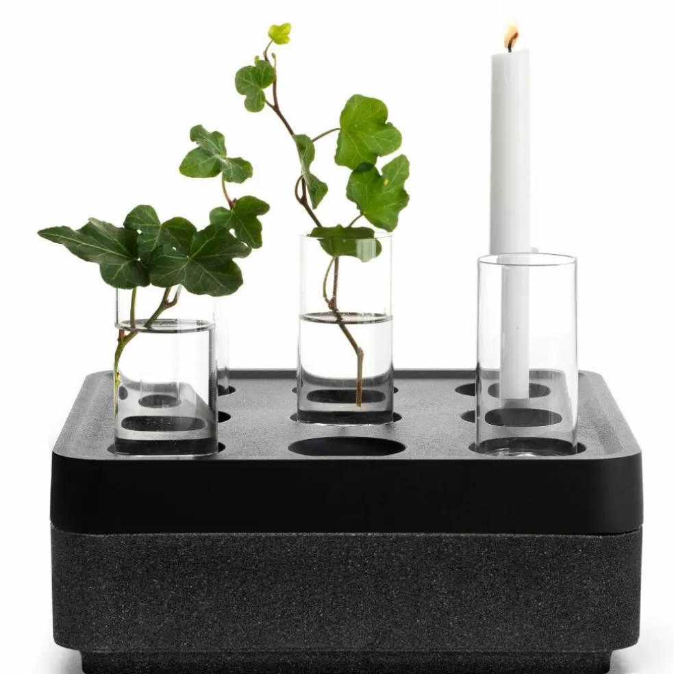 Presentkit, small korkskål, svart, vas 4-pack