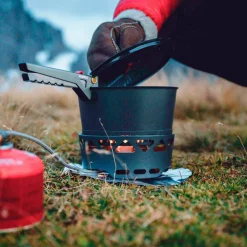 PrimeTech Stove Set gaskök med 2 st kastruller 1,3  liter