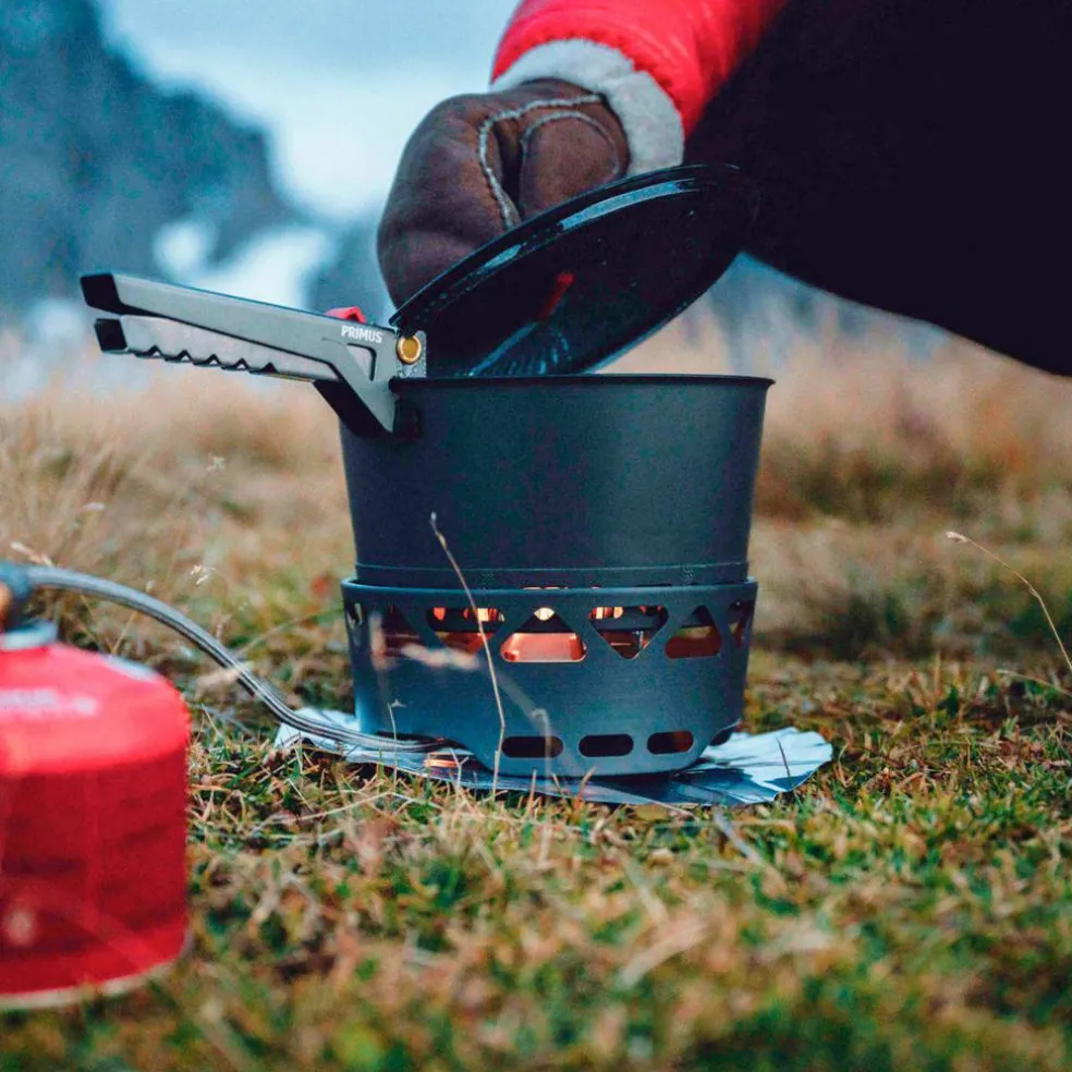 PrimeTech Stove Set gaskök med 2 st kastruller 1,3 liter