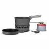 PrimeTech Stove Set stormkök med kastrull 1,3 liter + stekpanna