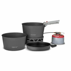 PrimeTech Stove Set stormkök 2 st kastruller 2,3 liter + stekpanna