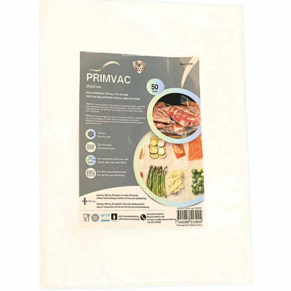 Primvac vakuumpåsar 25 × 35 cm 50-pack