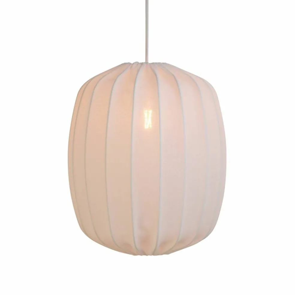 Prisma taklampa i linne 25 cm, vit