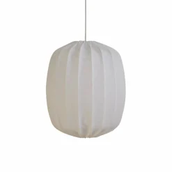 Prisma taklampa i linne 25 cm, vit