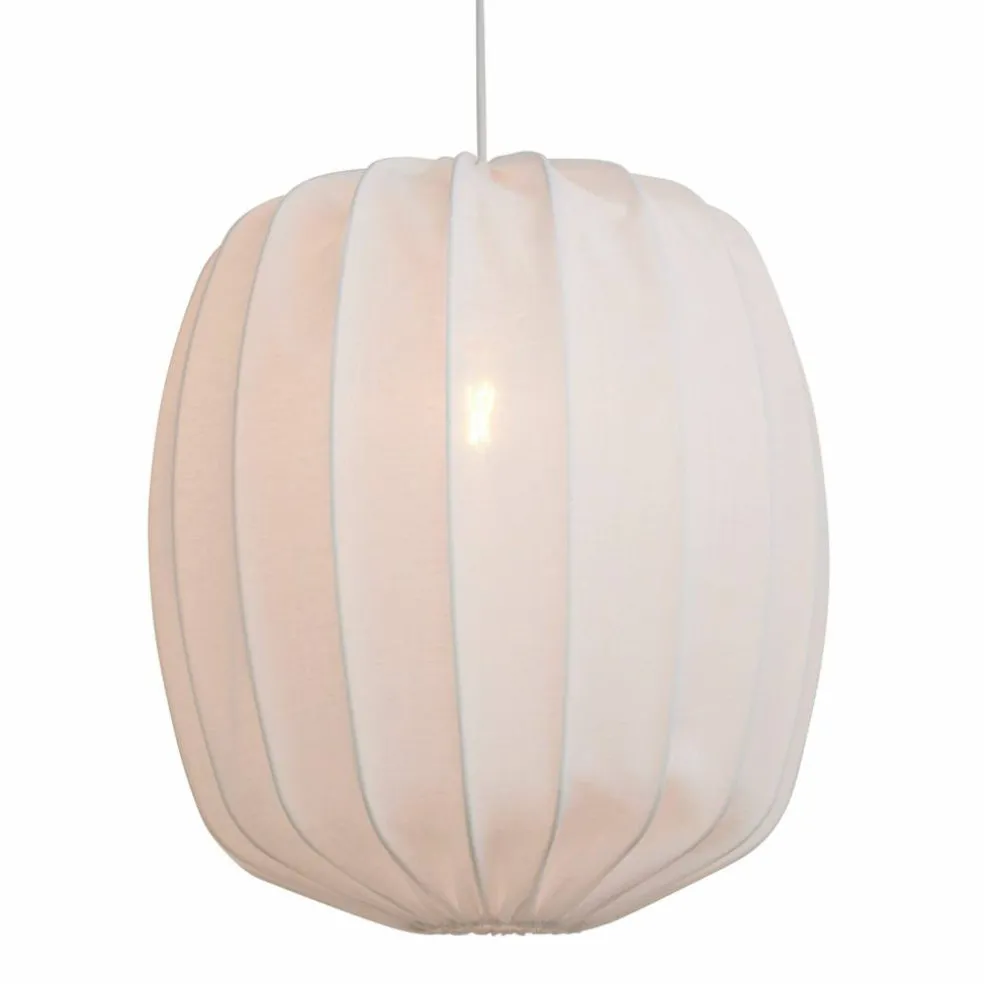 Prisma taklampa i linne 25 cm, vit