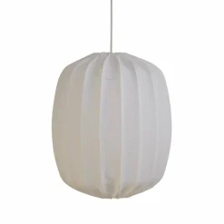 Prisma taklampa i linne 45 cm, vit