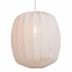 Prisma taklampa i linne 45 cm, vit