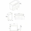 Professional PRO125I2EART2 induktionsspis 120 cm med 5 zoner, elektriskt stekbord och 2 ugnar, orange