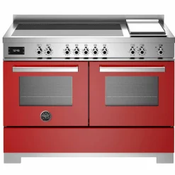 Professional PRO125I2EART2 induktionsspis 120 cm med 5 zoner, elektriskt stekbord och 2 ugnar, orange