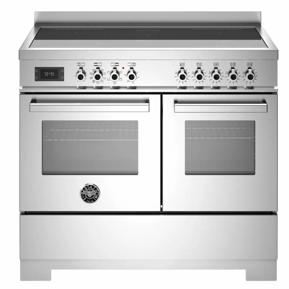 Professional PRO105I2ECAT2 induktionsspis 100 cm med 5 zoner och 2 ugnar, carbonio