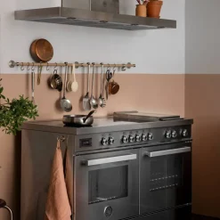 Professional PRO125I2EGIT2 induktionsspis 120 cm 5 zoner, elektriskt stekbord och 2 ugnar, gul