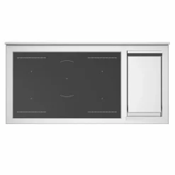 Professional PRO125I2EGIT2 induktionsspis 120 cm 5 zoner, elektriskt stekbord och 2 ugnar, gul