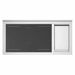 Professional PRO125I2EGIT2 induktionsspis 120 cm 5 zoner, elektriskt stekbord och 2 ugnar, gul