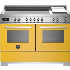 Professional PRO125I2EGIT2 induktionsspis 120 cm 5 zoner, elektriskt stekbord och 2 ugnar, gul