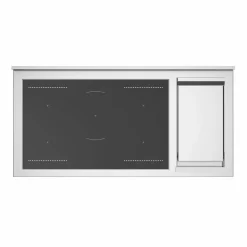 Professional PRO125I2EGIT2 induktionsspis 120 cm 5 zoner, elektriskt stekbord och 2 ugnar, gul