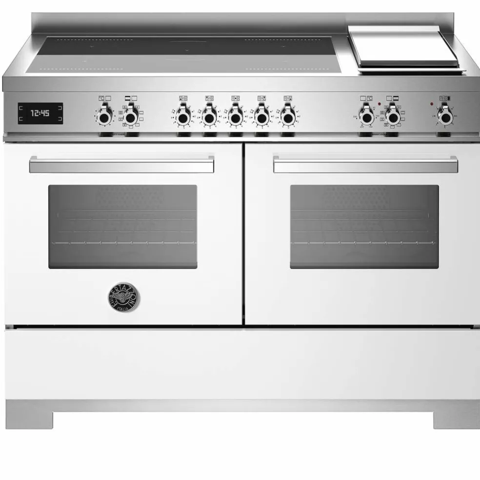Professional PRO125I2ENET2 induktionsspis 120 cm med 5 zoner, elektriskt stekbord och 2 ugnar, svart