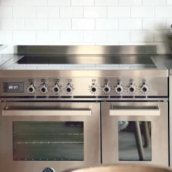 Professional PRO95I2EROT2 induktionsspis 90 cm med 5 zoner och 2 ugnar, röd