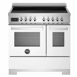 Professional PRO95I2EROT2 induktionsspis 90 cm med 5 zoner och 2 ugnar, röd