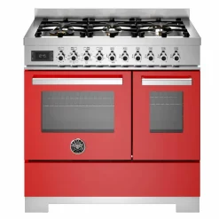 Professional PRO96L2EGIT2 gasspis 90 cm med 6 brännare och 2 ugnar, gul