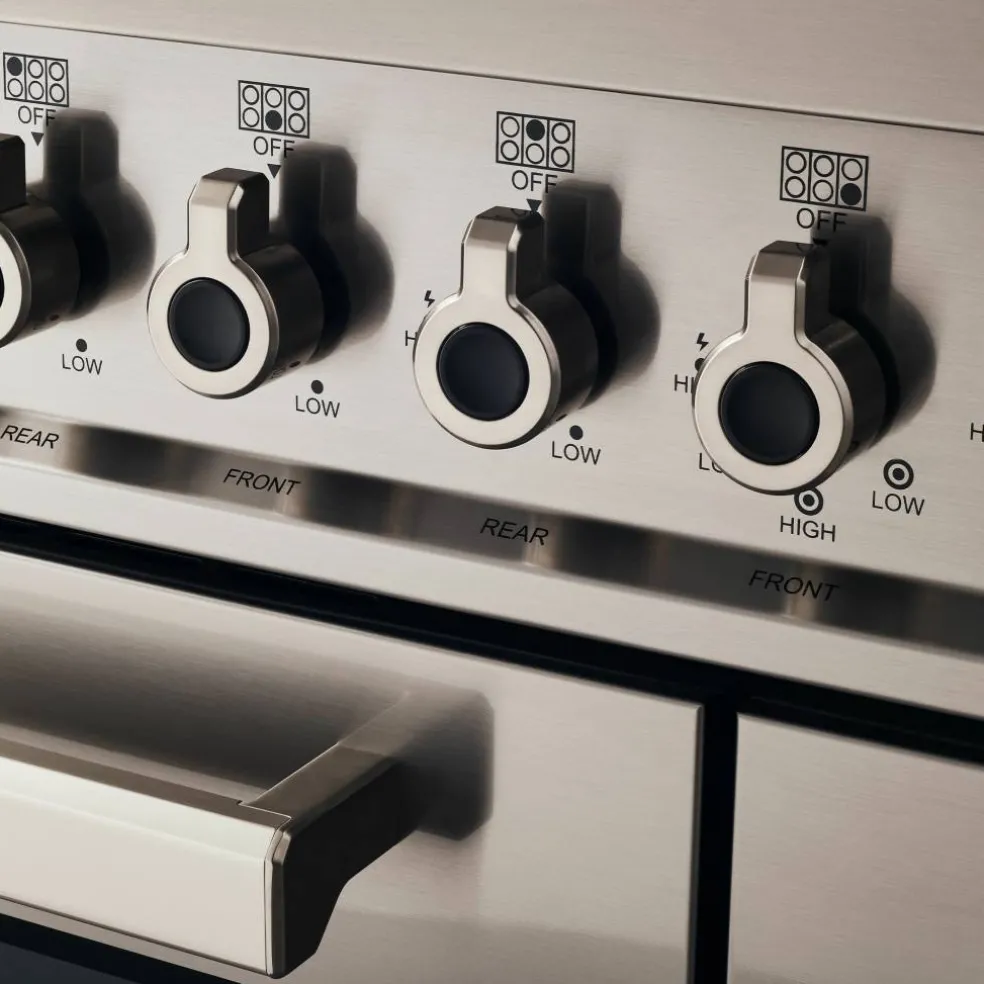 Professional PRO96L2EROT2 gasspis 90 cm med 6 brännare och 2 ugnar, röd